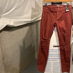 NWT New York & Company leggings. Muted burgundy color
